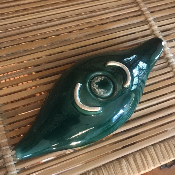 Blue mountain pottery elongated candle holder - Picture 5 of 5